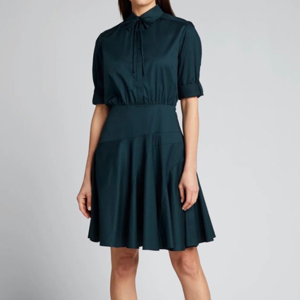 JASON WU Blue Green Shirt Dress Size 6 NWT